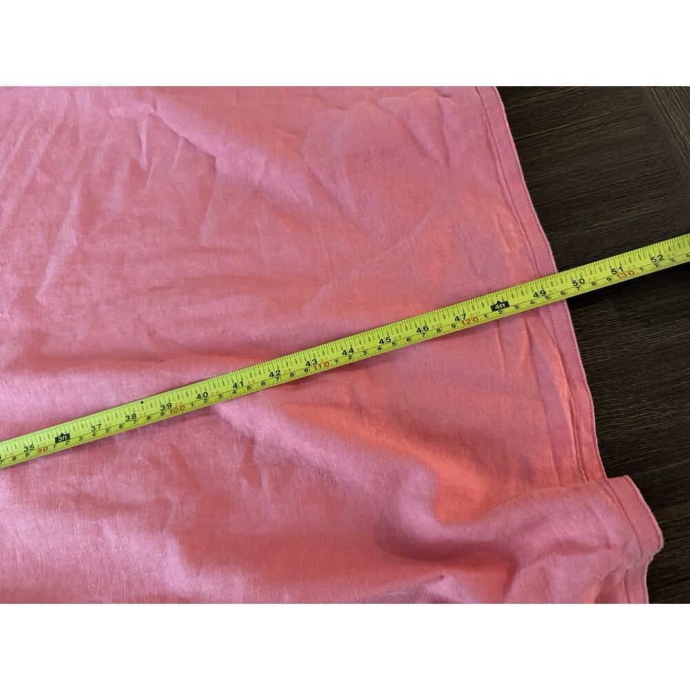 Calypso St Barth Maxi Dress Women’s Medium Linen Blend Coral Pink Beaded New - Picture 10 of 13